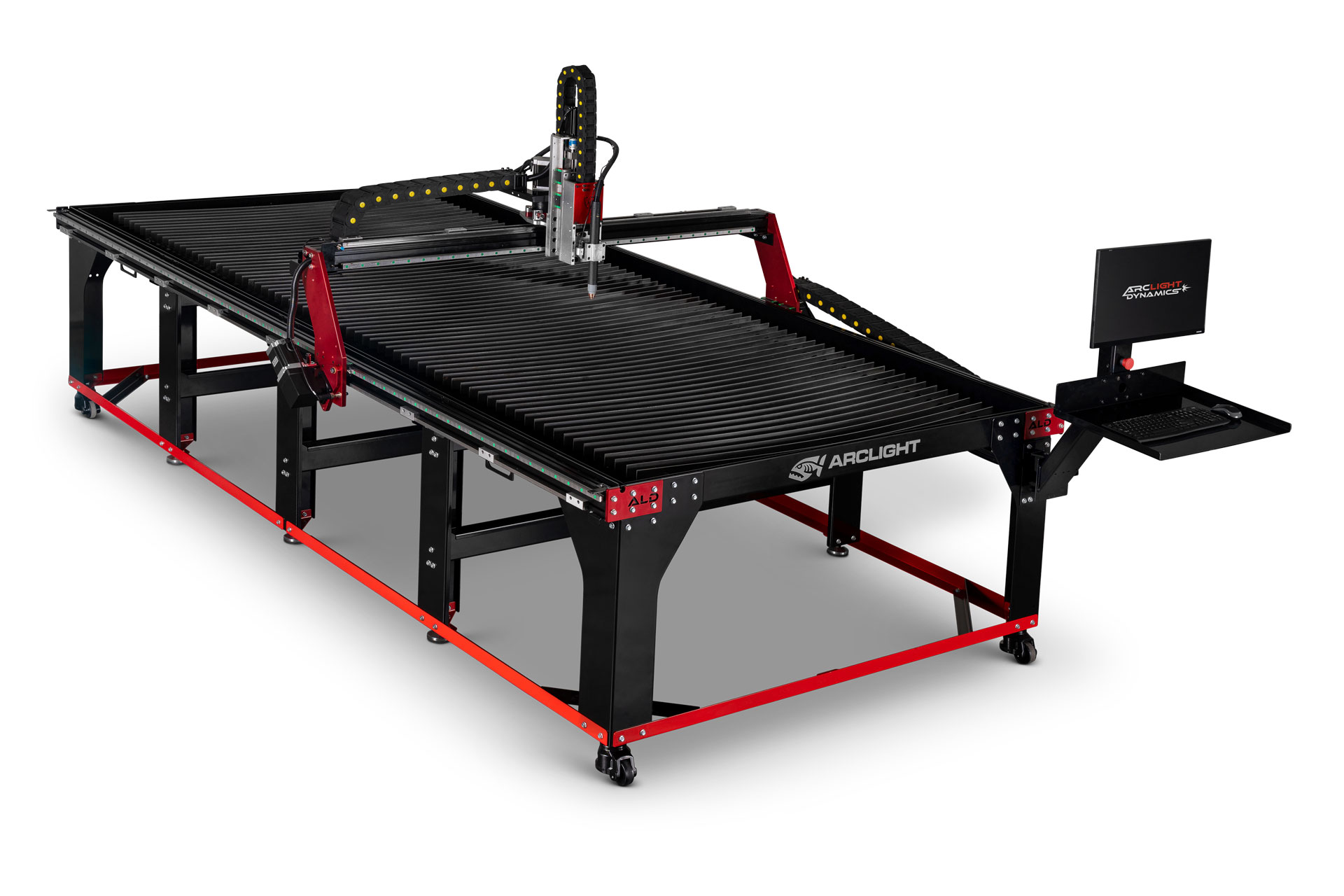 Arc Max 5x10 product hero — full machine, top-down studio shot.